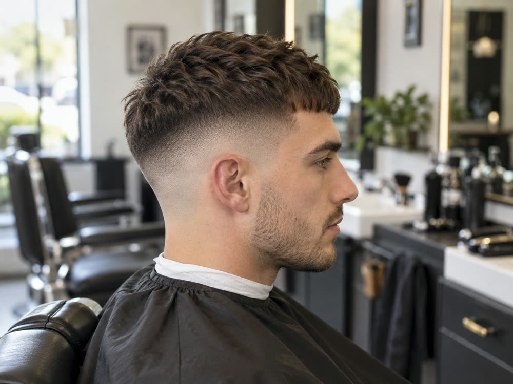 Skin fade, textured crop